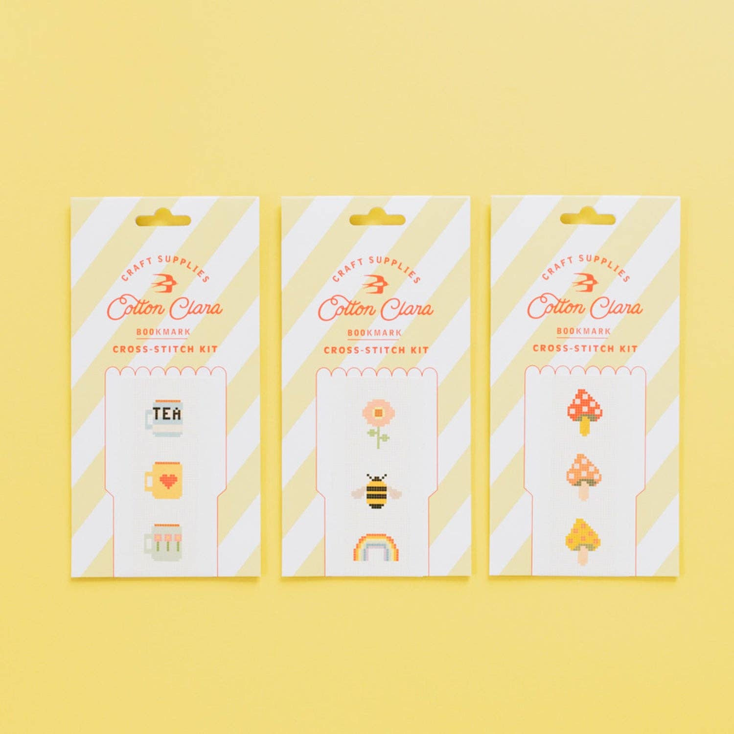 Bookish Bookmark Cross Stitch Kit