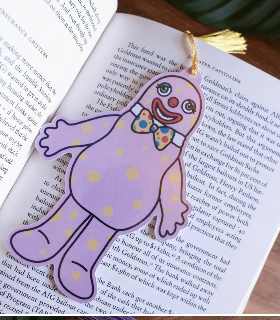 Blobby Glossy Vinyl Bookmark