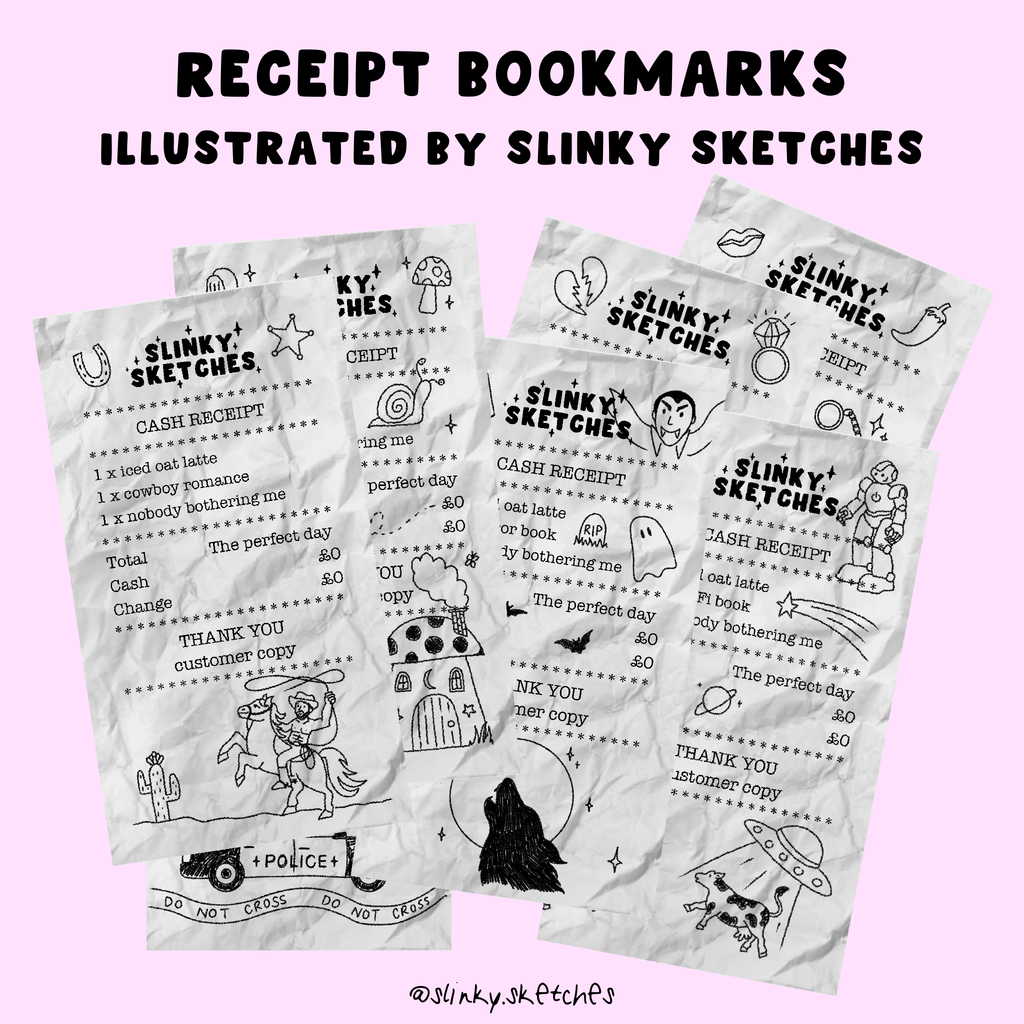 Receipt Genre Bookmark / Junk Bookmark