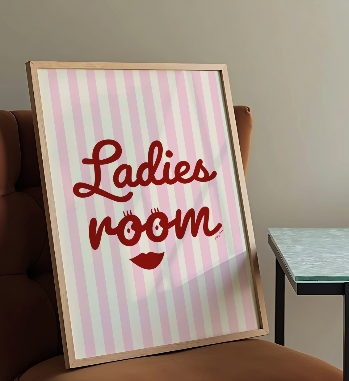 Ladies Room A4 Print – Lazy Lobster Norwich